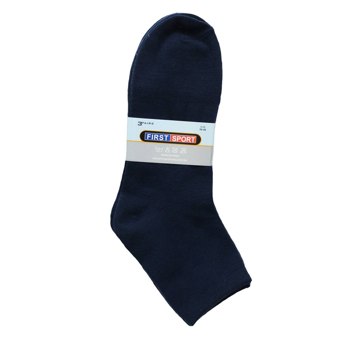 First Sport Crew Socks Men (FSMC4) Navy Sports & Games