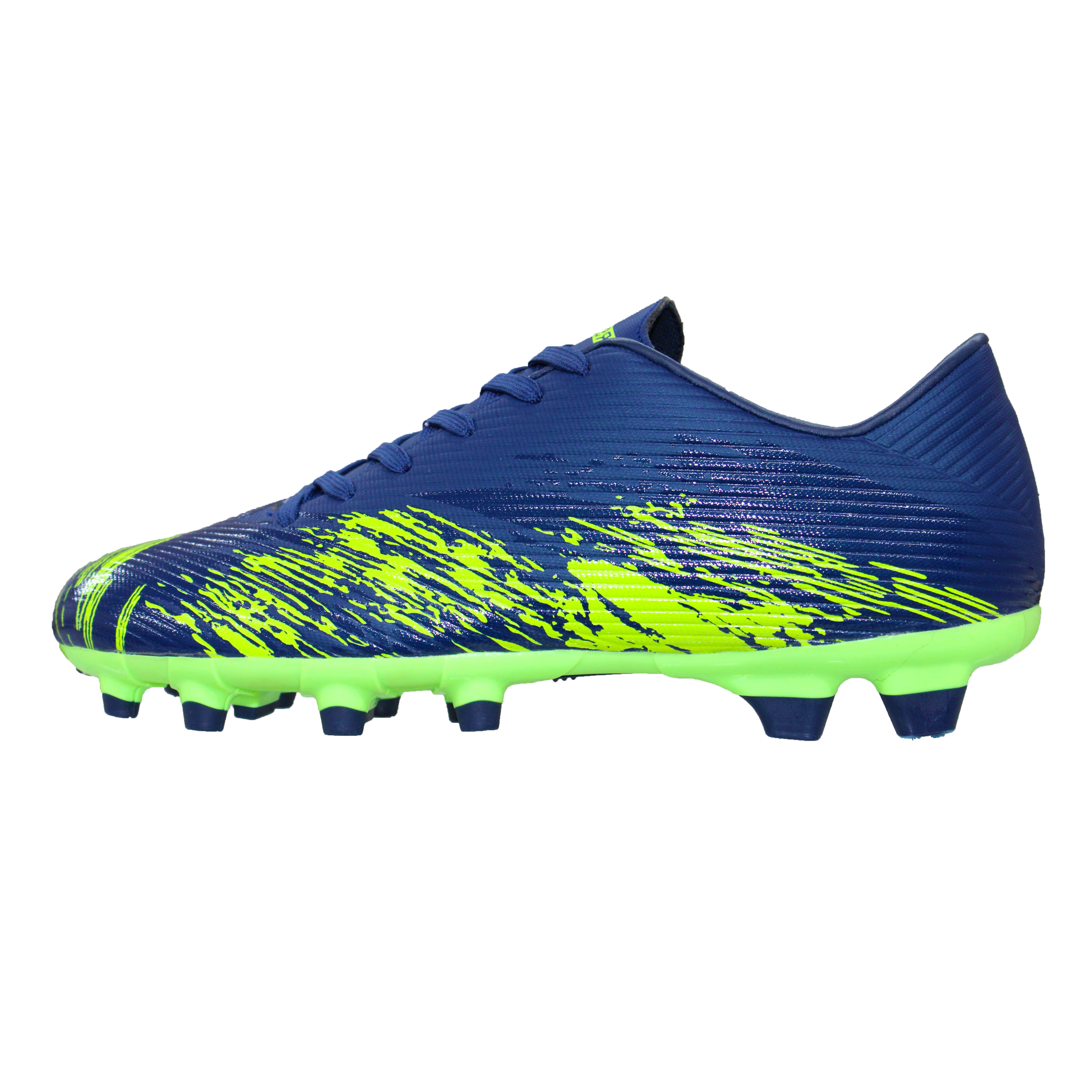 First Sport | Football Boots (1124) Blue | Neon Green - Sports & Games